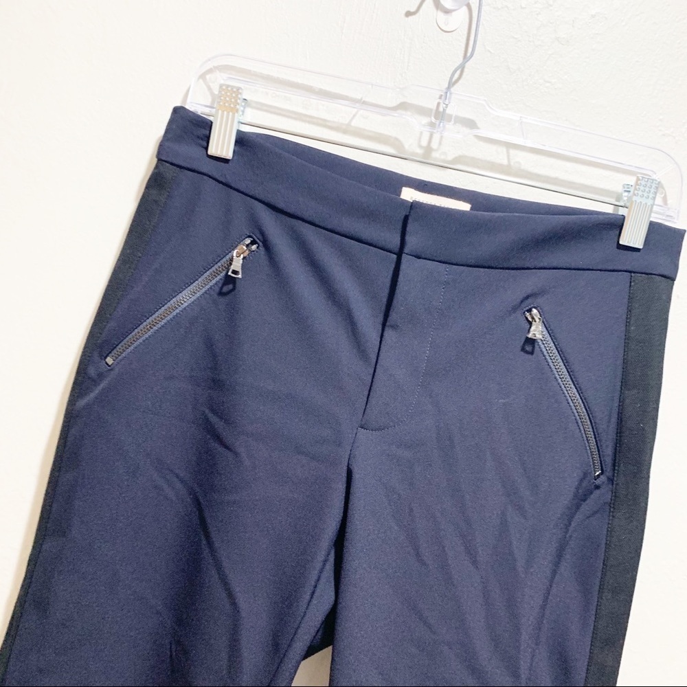 REBECCA TAYLOR AVA TECHY PANT In Navy & Black - Picture 6 of 9